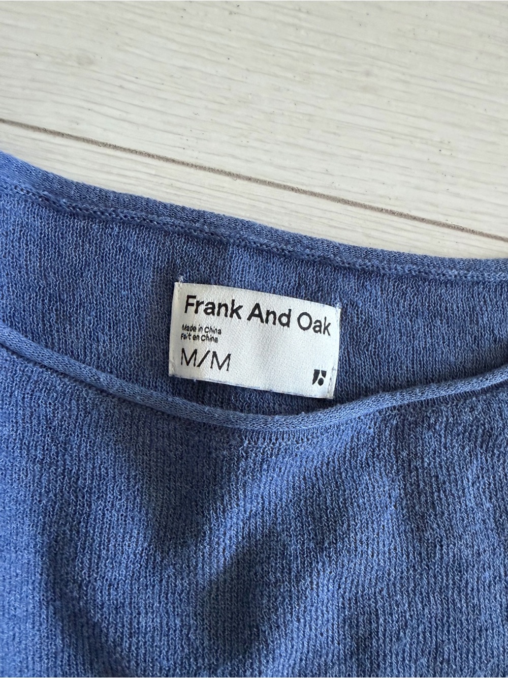 Blue Long Sleeve Sweater Top